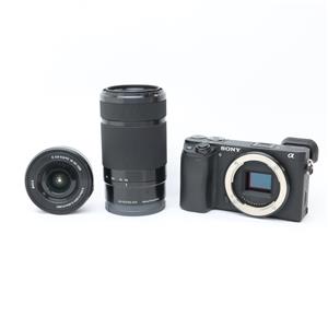 開封展示品 美品 SONY α6400 ILCE-6400Y ダブルズームレンズキット ブラック ミラーレス一眼カメラ ソニー  ☆ PayPay(ペイペイ)決済可能 ☆ 札幌市 豊平区 平岸 α（ソニー） ソニー SONY α6400 ILCE-6400Y ダブルレンズキット