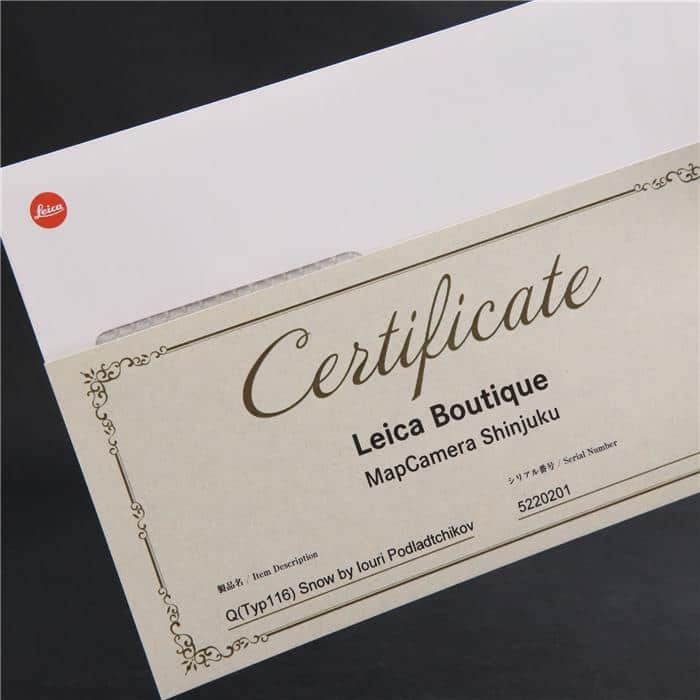 中古)Leica (ライカ) Q(Typ116) Snow by Iouri Podladtchikov 中古)Leica (ライカ) Q(Typ116) Snow by Iouri Podladtchikov