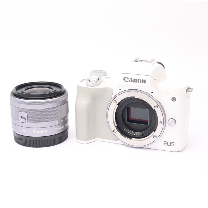 中古)Canon (キヤノン) EOS Kiss M EF-M15-45 IS STM レンズキット