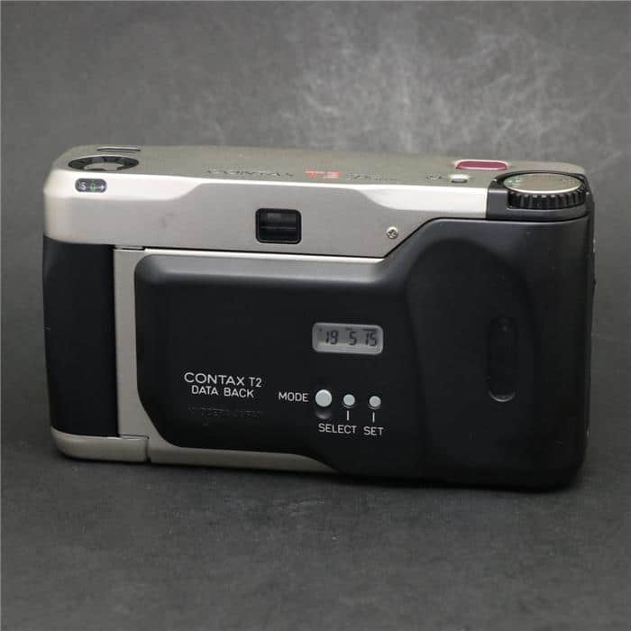 中古)CONTAX (コンタックス) T2 (プラチナ) + DATA BACK T2