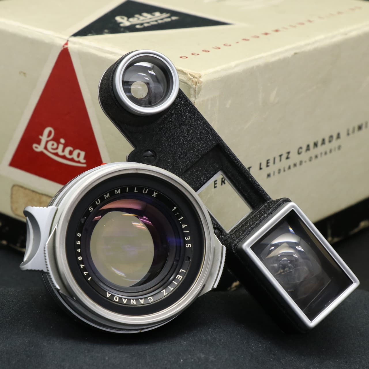 希少 ライカ Summilux M35mm F1.4メガネ/ストッパー付ブラック 中古)Leica (ライカ) ズミルックス M35mm F1.4 1st（E41）メガネ付