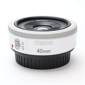 【美品】キヤノンEF40mmf2.8STM❤希少色ホワイト❤背景ぼかしの神レンズ 美品】キヤノンEF40mmf2.8STM❤希少色ホワイト❤背景ぼかしの神