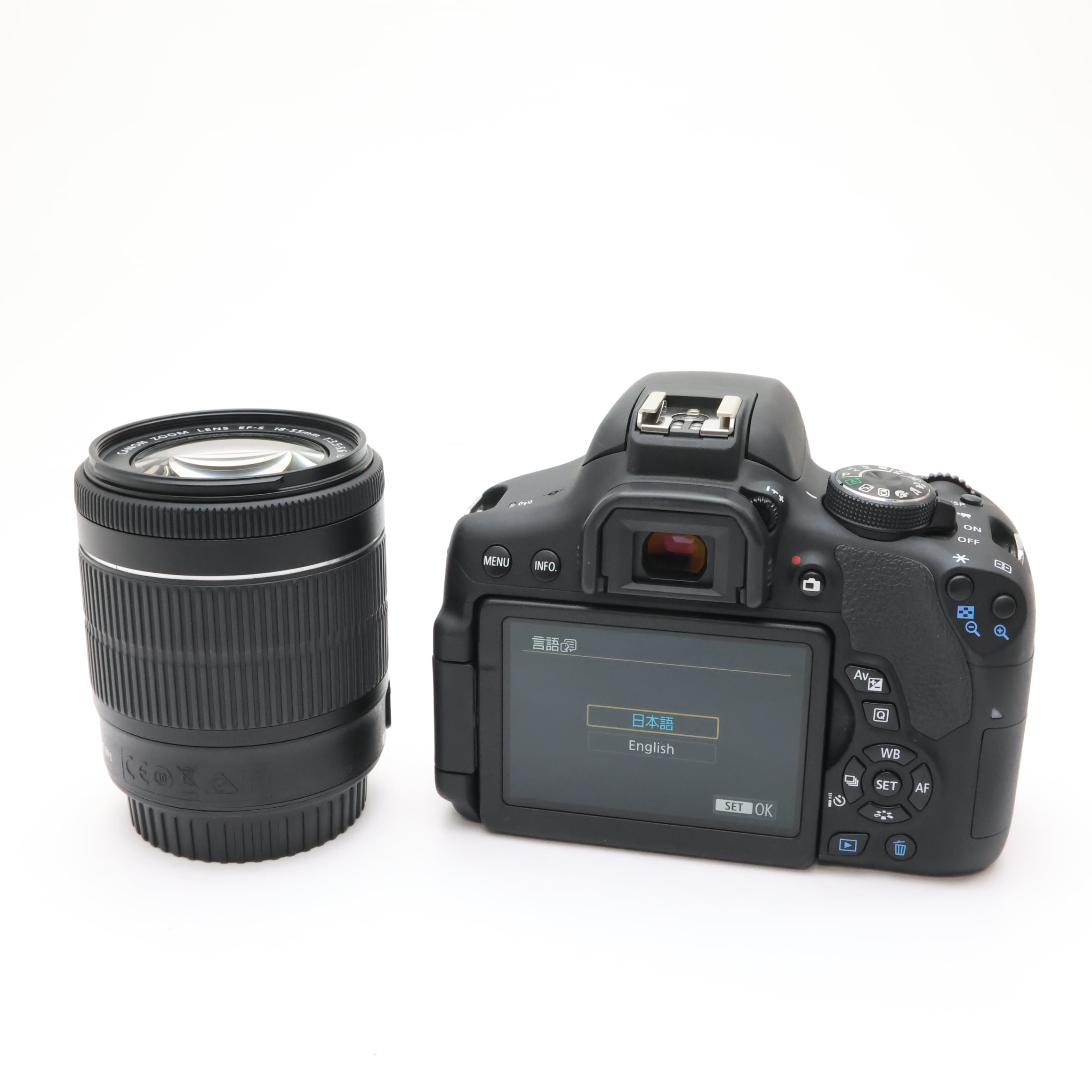 中古)Canon (キヤノン) EOS Kiss X8i EF-S18-55 IS STM レンズキット