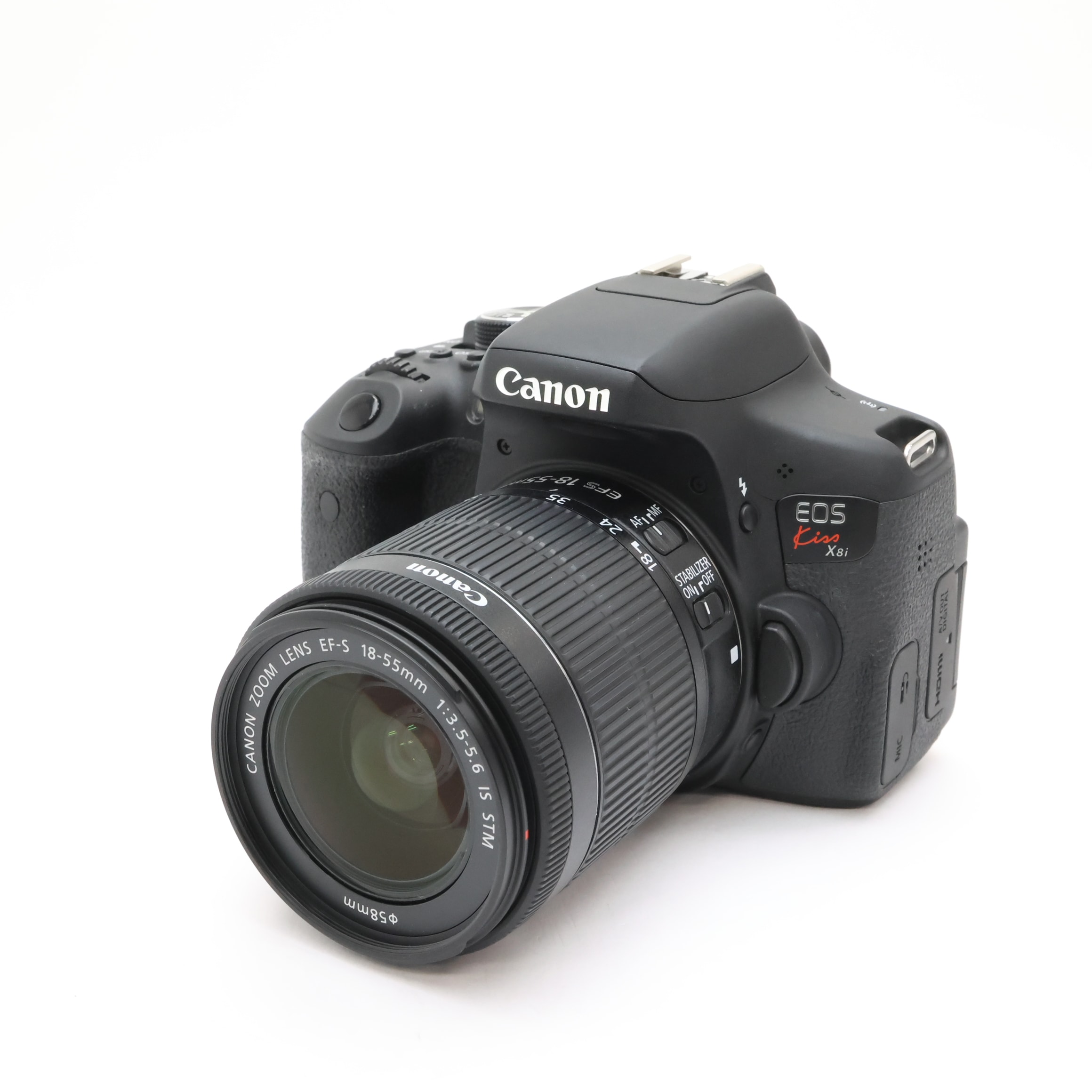 中古)Canon (キヤノン) EOS Kiss X8i EF-S18-55 IS STM レンズキット