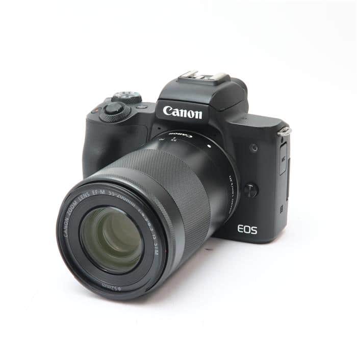 中古)Canon (キヤノン) EOS Kiss M ダブルズームキット ブラック