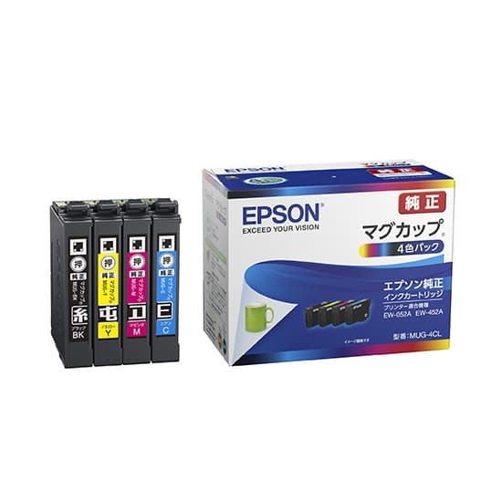 (新品)EPSON (エプソン) インクカートリッジ マグカップ 4色パック MUG-4CL（商品ID：4988617361720）詳細ページ |  デジタルカメラ、ミラーレスカメラ、交換レンズの総合サイト｜マップカメラ