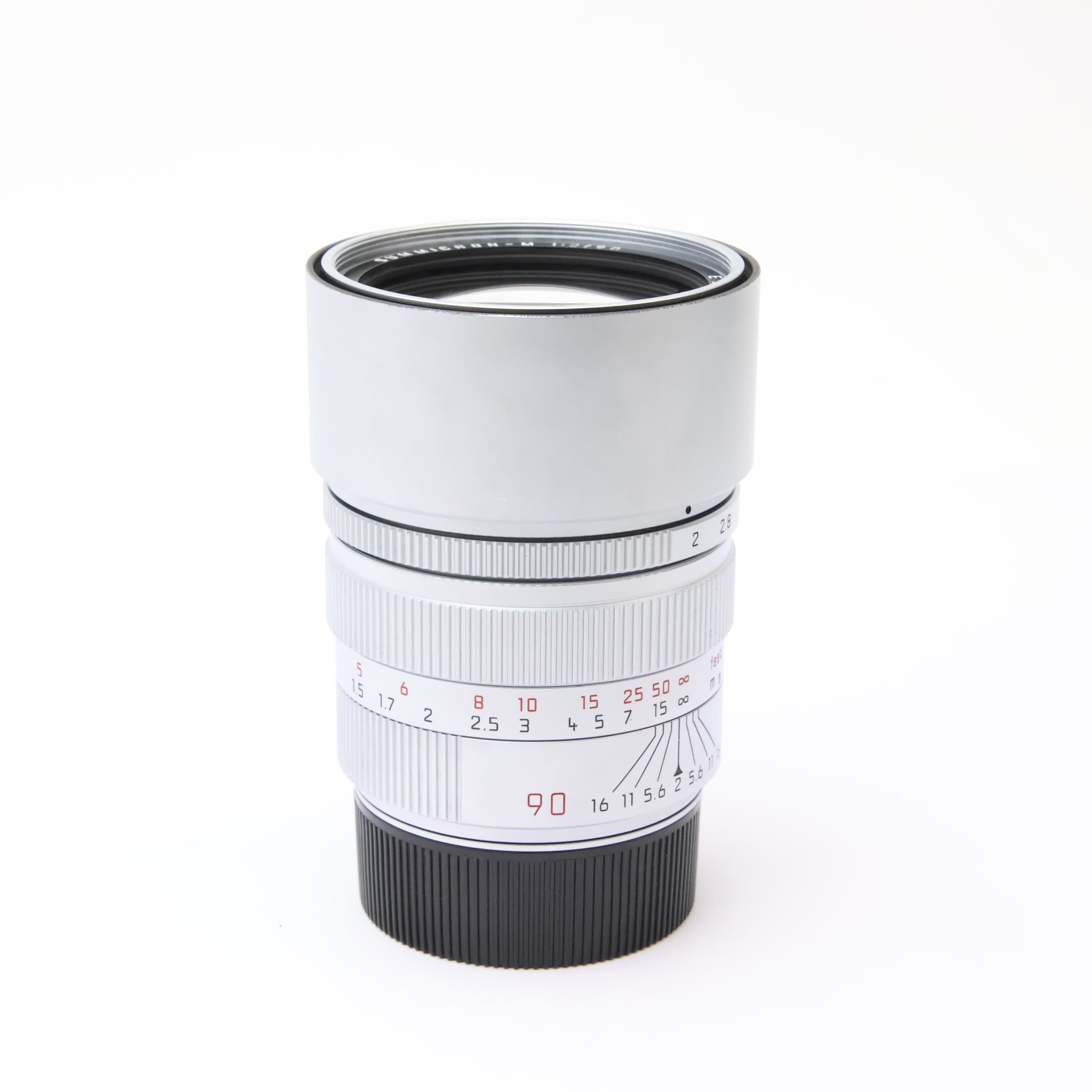 中古)Leica (ライカ) ズミクロン M90mm F2 E55 フード組込 シルバー