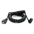 ATOMOS (アトモス) 1 x coiled right-angle micro HDMI to full HDMI Cable (50cm-65cm)