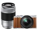 FUJIFILM (フジフイルム) X-M1 ダブルズームレンズキット ブラウン