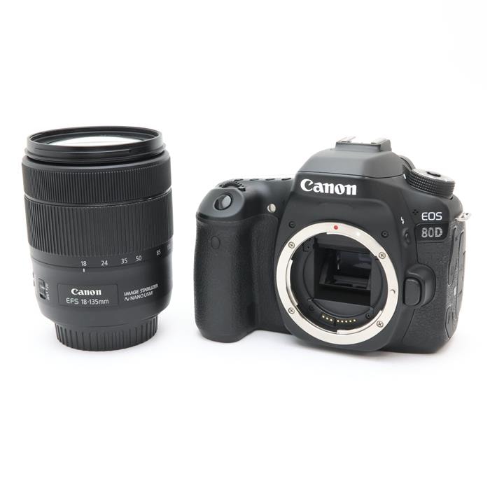 中古)Canon (キヤノン) EOS 80D EF-S18-135 IS USM レンズキット（商品