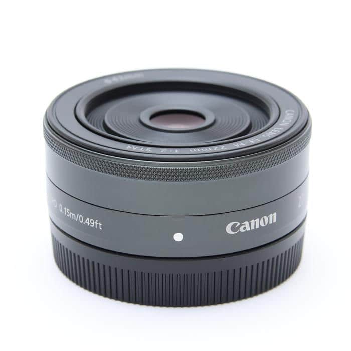 【美品】キャノン　Canon EF-M22mm F2 STM キヤノン #33 中古)Canon (キヤノン) EF-M22mm F2 STM ブラック（商品ID