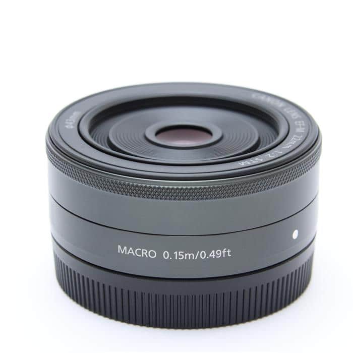 【美品】キャノン　Canon EF-M22mm F2 STM キヤノン #33 中古)Canon (キヤノン) EF-M22mm F2 STM ブラック（商品ID