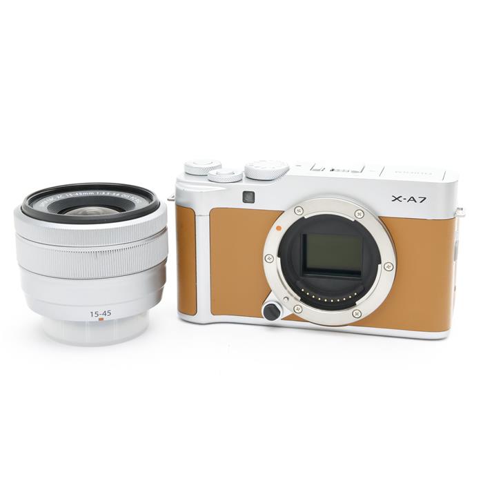 中古)FUJIFILM (フジフイルム) X-A7 レンズキット キャメル（商品ID 