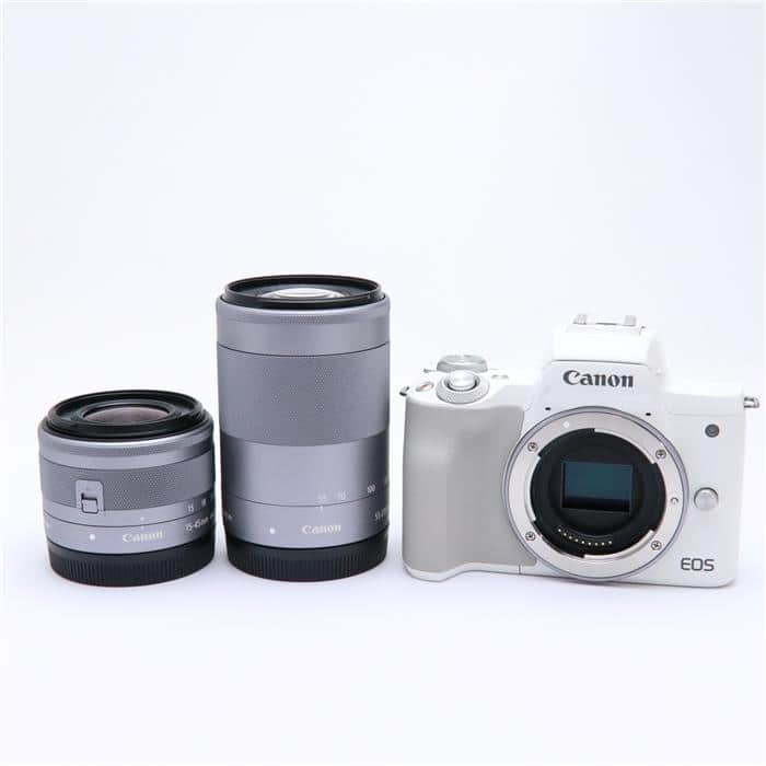 (中古)Canon (キヤノン) EOS Kiss M2 ダブルズームキット ホワイト（商品ID：3717016582754）詳細ページ |  デジタルカメラ、ミラーレスカメラ、交換レンズの総合サイト｜マップカメラ