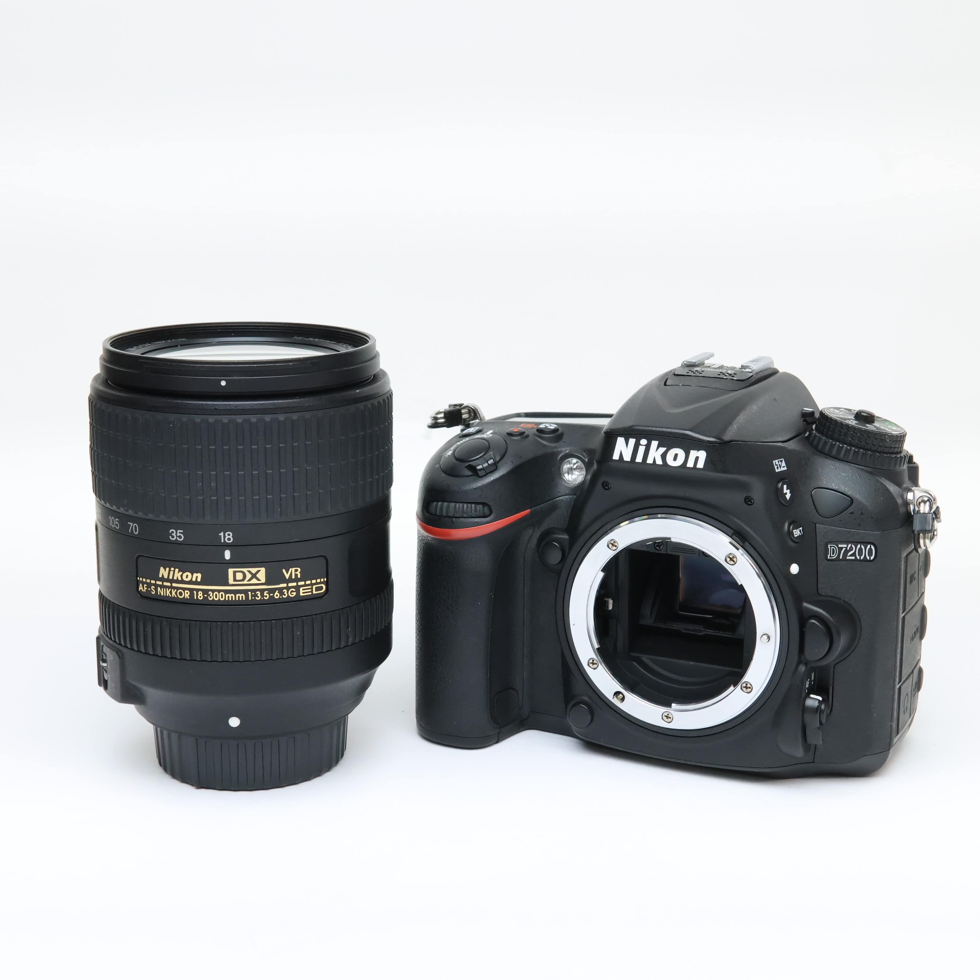 中古)Nikon (ニコン) D7200 18-300 VR スーパーズームキット（商品ID