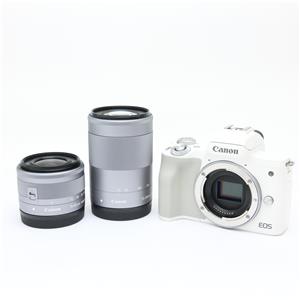 【美品】 Canon EOS Kiss M2 標準ズームレンズキット ホワイト Canon ミラーレス一眼カメラ EOS Kiss M2 標準ズームレンズキット