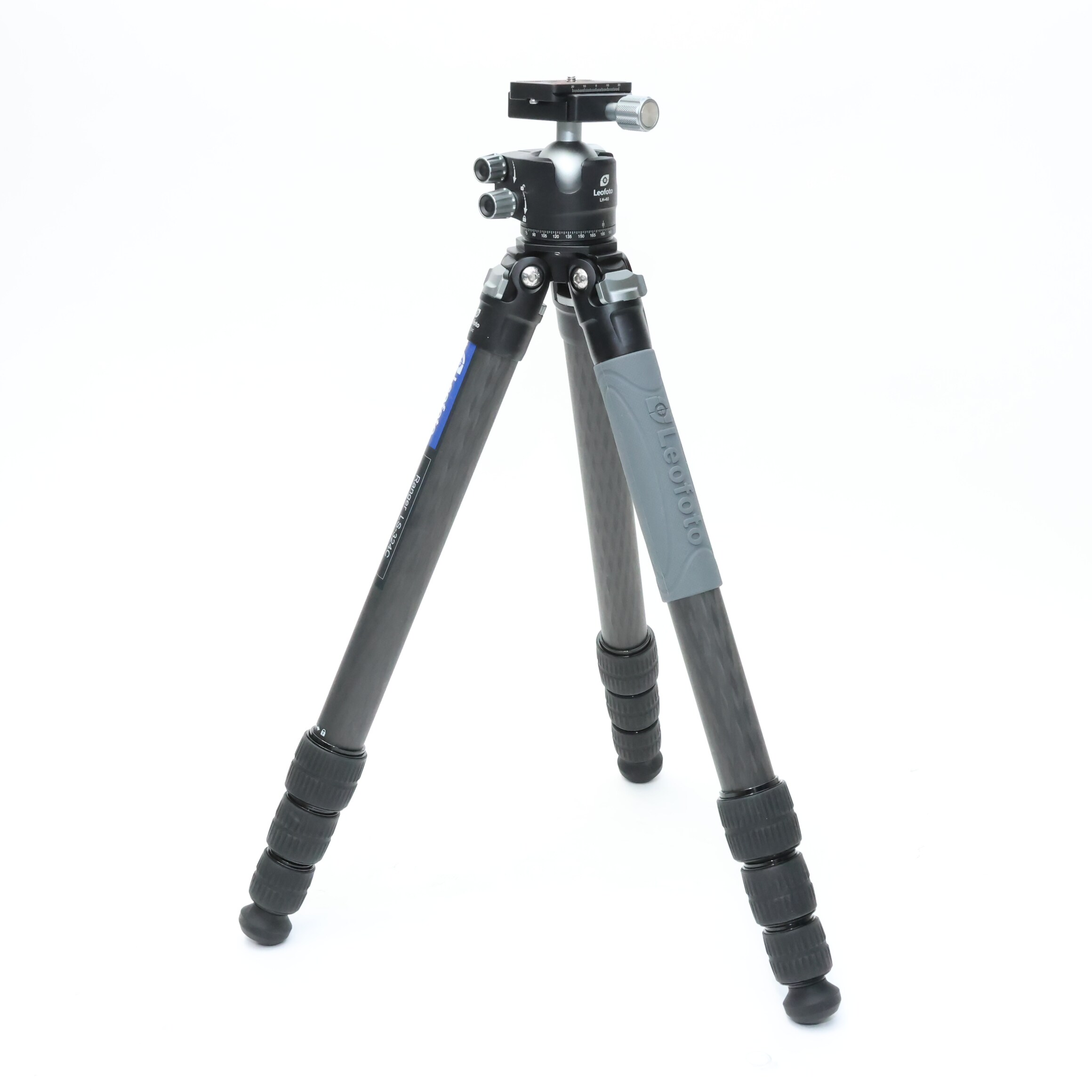 中古)Leofoto（レオフォト） カーボン4段三脚 LS-324C+LH40 自由雲台 
