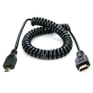 ATOMOS (アトモス) 1 x coiled micro HDMI to full HDMI Cable (50cm-65cm) メイン