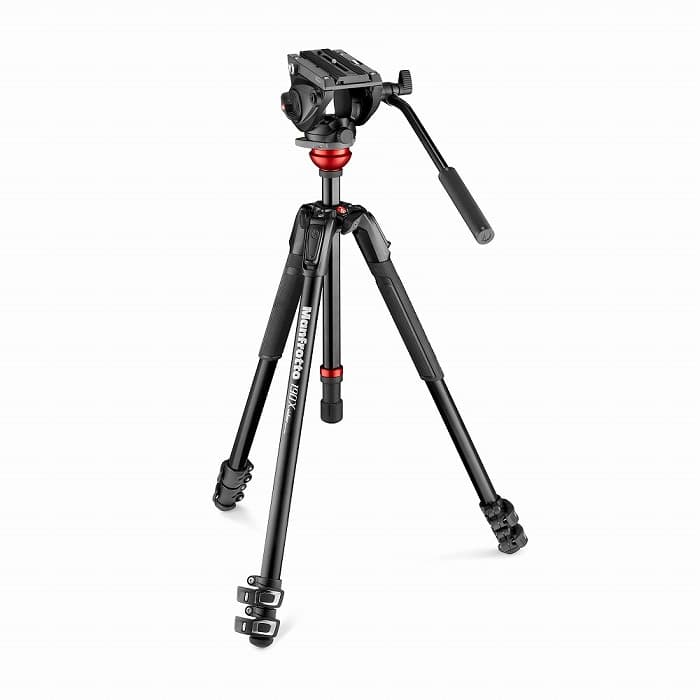 新品)Manfrotto (マンフロット) MVH500AHビデオ雲台 + レベリング付き