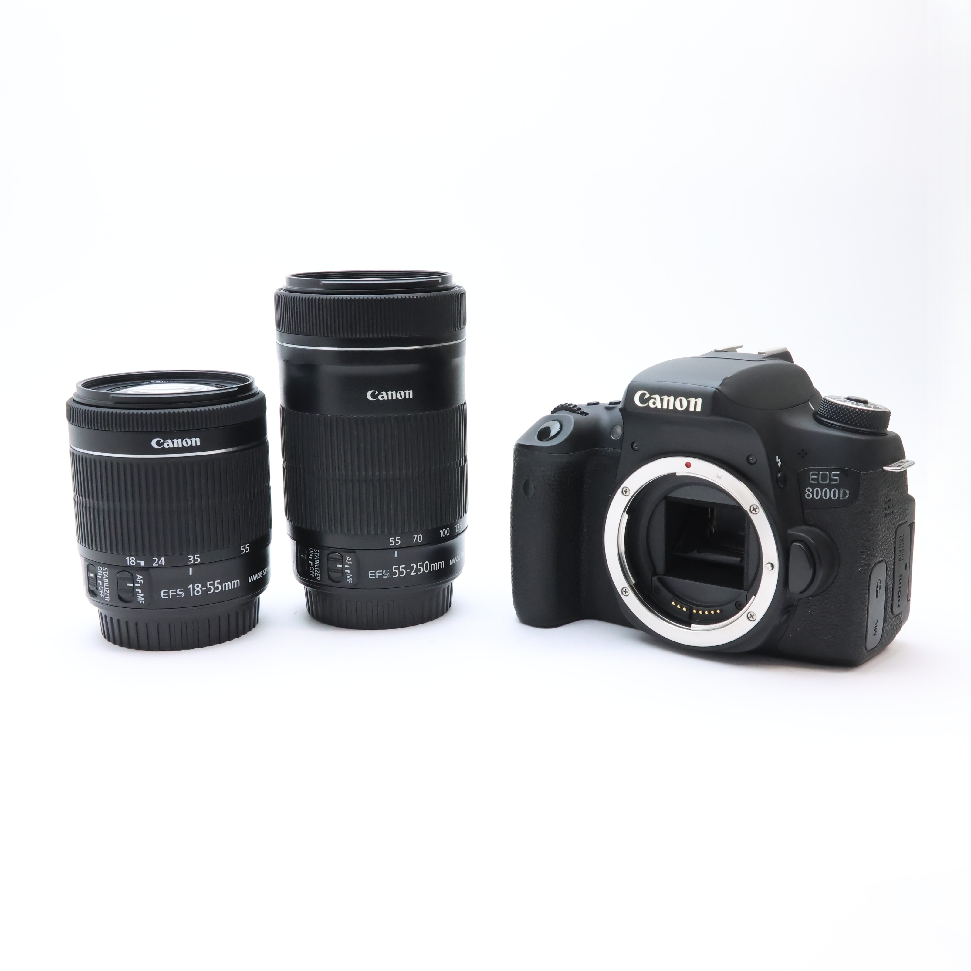 中古)Canon (キヤノン) EOS 8000D ダブルズームキット（商品ID