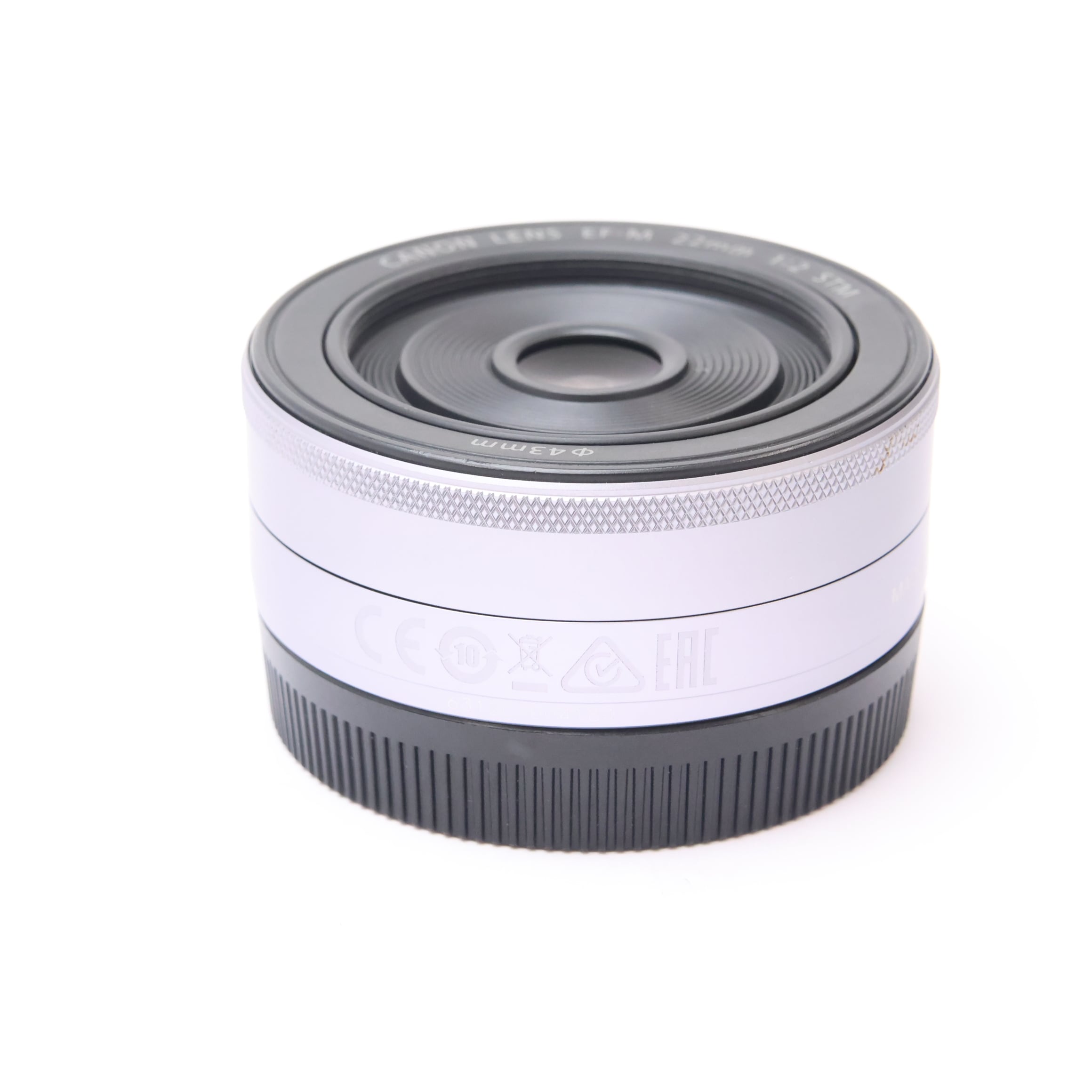 Canon EF-M 22mm 1:2 F2 STM シルバー 実用・現状品 中古)Canon (キヤノン) EF-M22mm F2 STM シルバー（商品ID