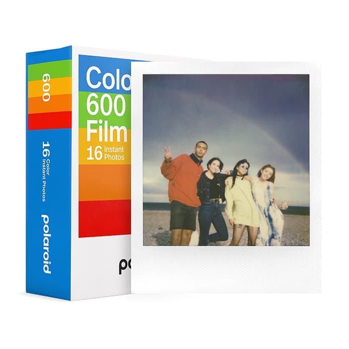 新品)Polaroid (ポラロイド) Color 600 Film White Frame Double Pack