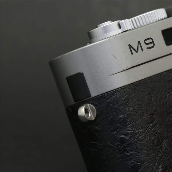 [元箱付き]整備品 CCD交換済み ライカ M9ボディ スチールグレー 中古)Leica (ライカ) M9 スチールグレー オーストリッチ ブラック