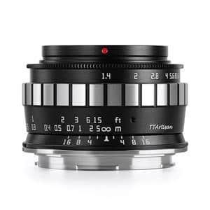銘匠光学 (めいしょうこうがく) TTArtisan 23mm F1.4 C (ライカSL/TL APS-C用)  ブラック×シルバー メイン