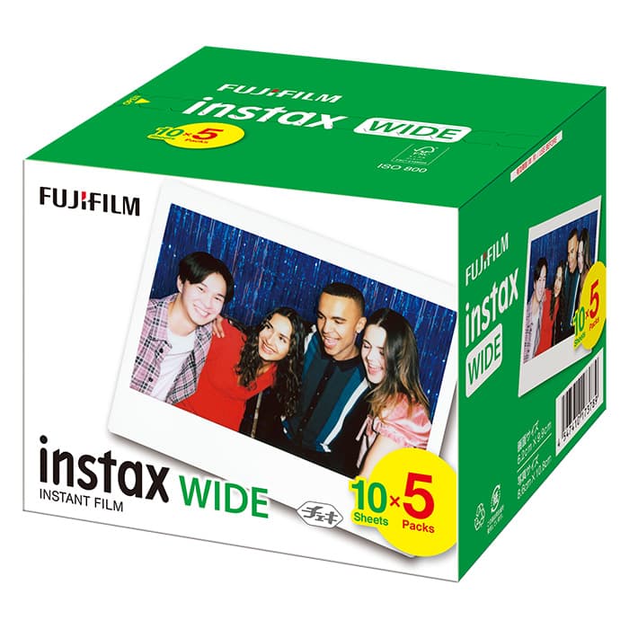新品)FUJIFILM (フジフイルム) instax WIDE用フィルム 5パック（商品ID