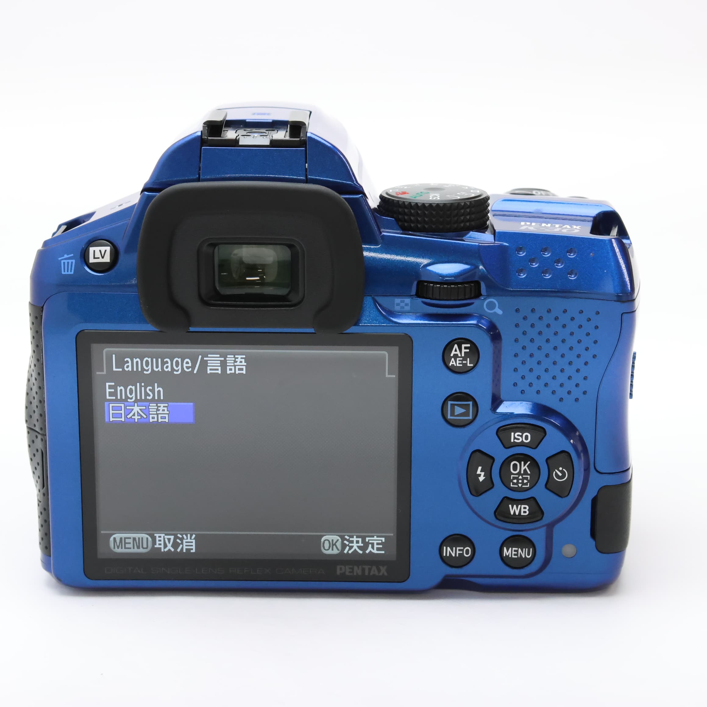 【PENTAX K-30デジタル一眼レフカメラ ブルー色 レンズ3本他付属】 PENTAX K-30デジタル一眼レフカメラ ブルー色 レンズ3本他付属