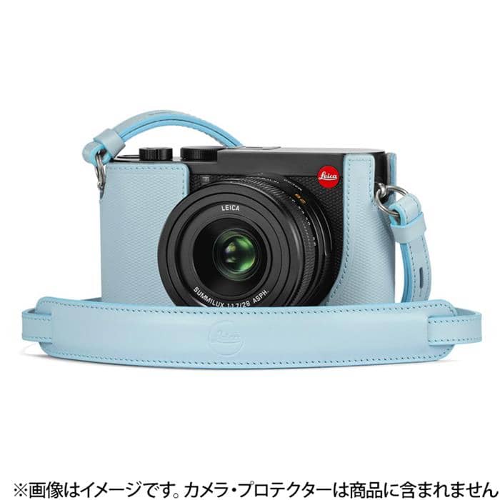 Leica (ライカ) Q2用 レザーストラップ ライトブルー