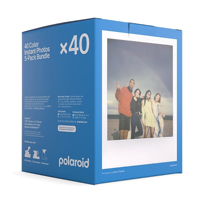 新品)Polaroid (ポラロイド) Color 600 Film White Frame x40