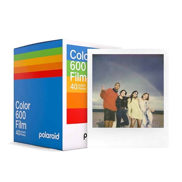 新品)Polaroid (ポラロイド) Color 600 Film White Frame x40 Film (40 