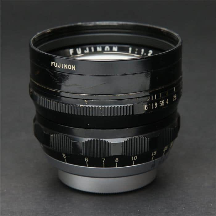 FUJI　50mmf2 美品 中古)FUJIFILM (フジフイルム) FUJINON (L) 50mm F1.2 (黒鏡筒