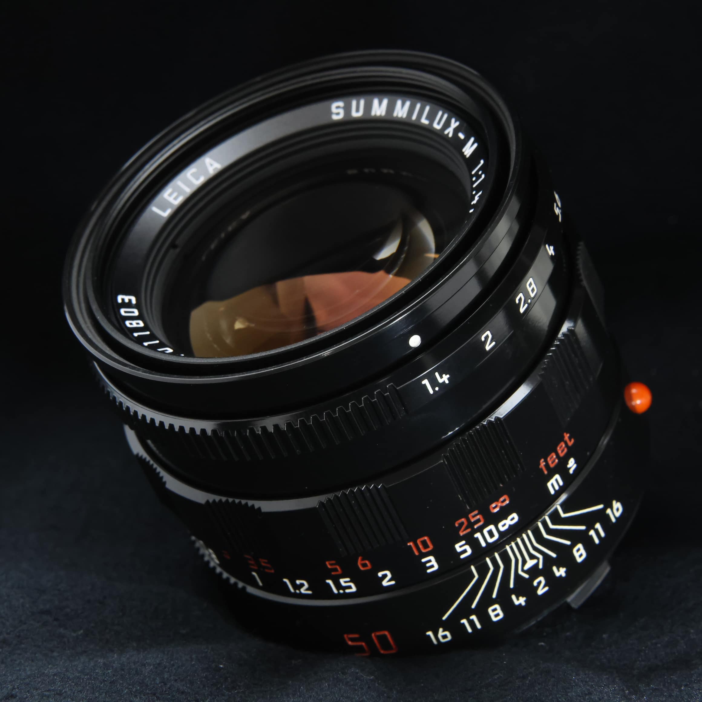 中古)Leica (ライカ) ズミルックス M50mm F1.4 フード組込 ブラック 