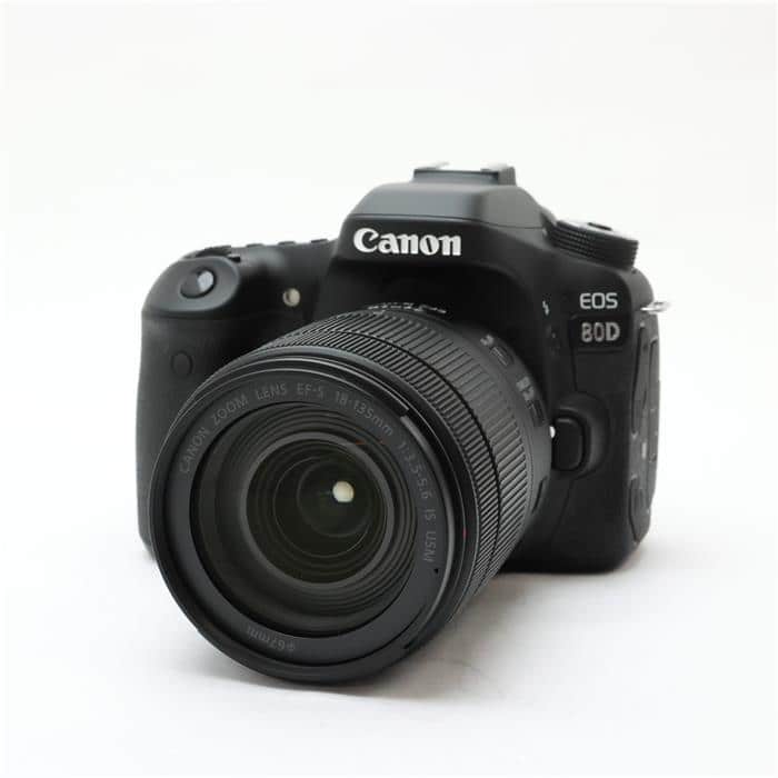 中古)Canon (キヤノン) EOS 80D EF-S18-135 IS USM レンズキット（商品