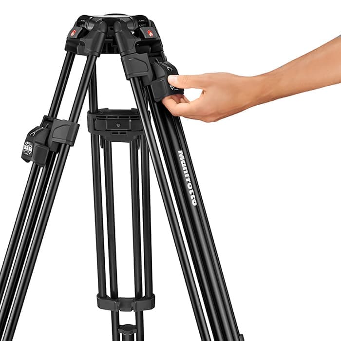 新品)Manfrotto (マンフロット) 645 FAST ツインビデオ三脚 