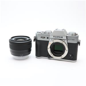 【美品】FUJIFILM X-T3 18-55mmレンズキット　+純正グリップ X-T3-S ミラーレス一眼カメラ XF18-55mmレンズキット シルバー FXT3LKS