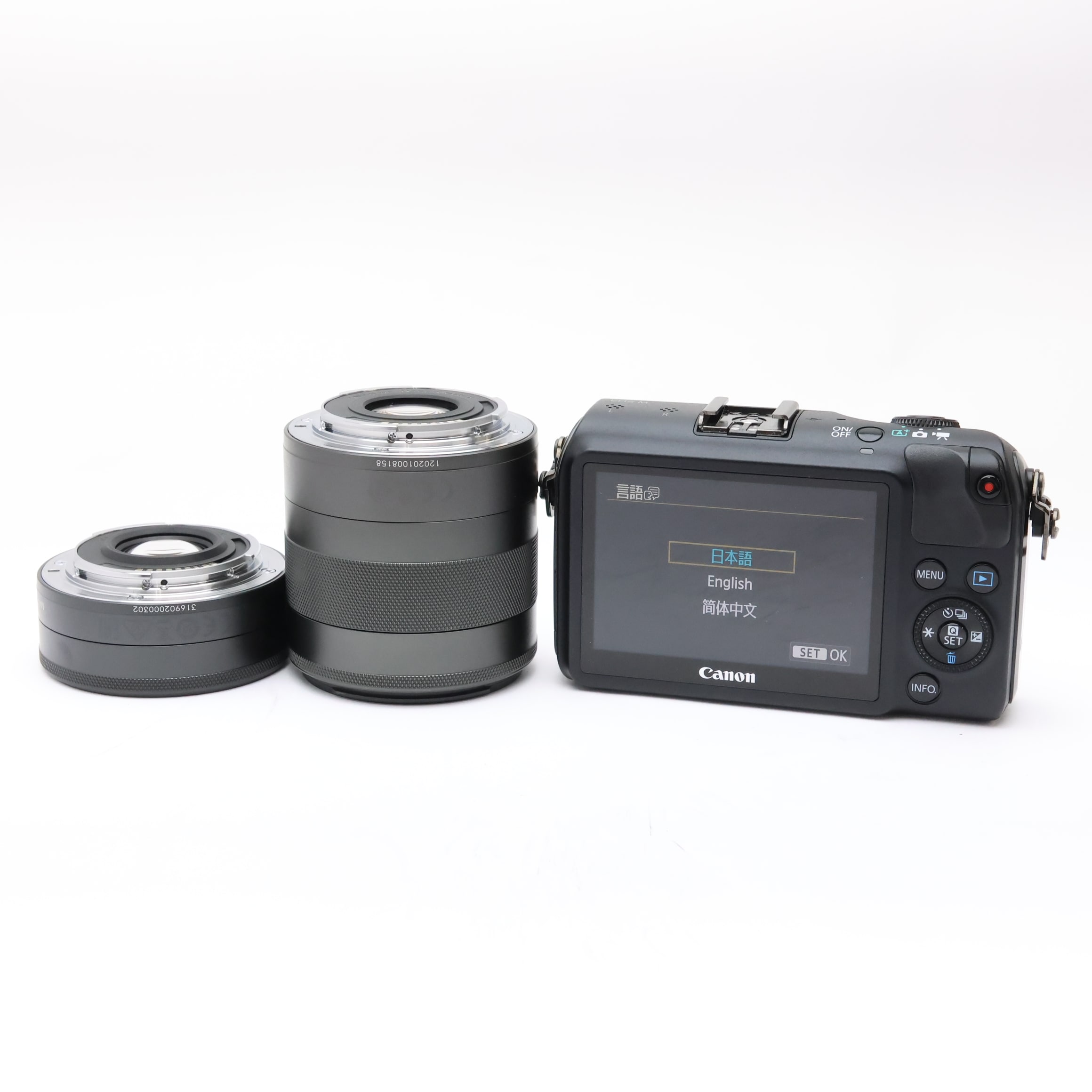 中古)Canon (キヤノン) EOS M ダブルレンズキット ブラック（商品ID 