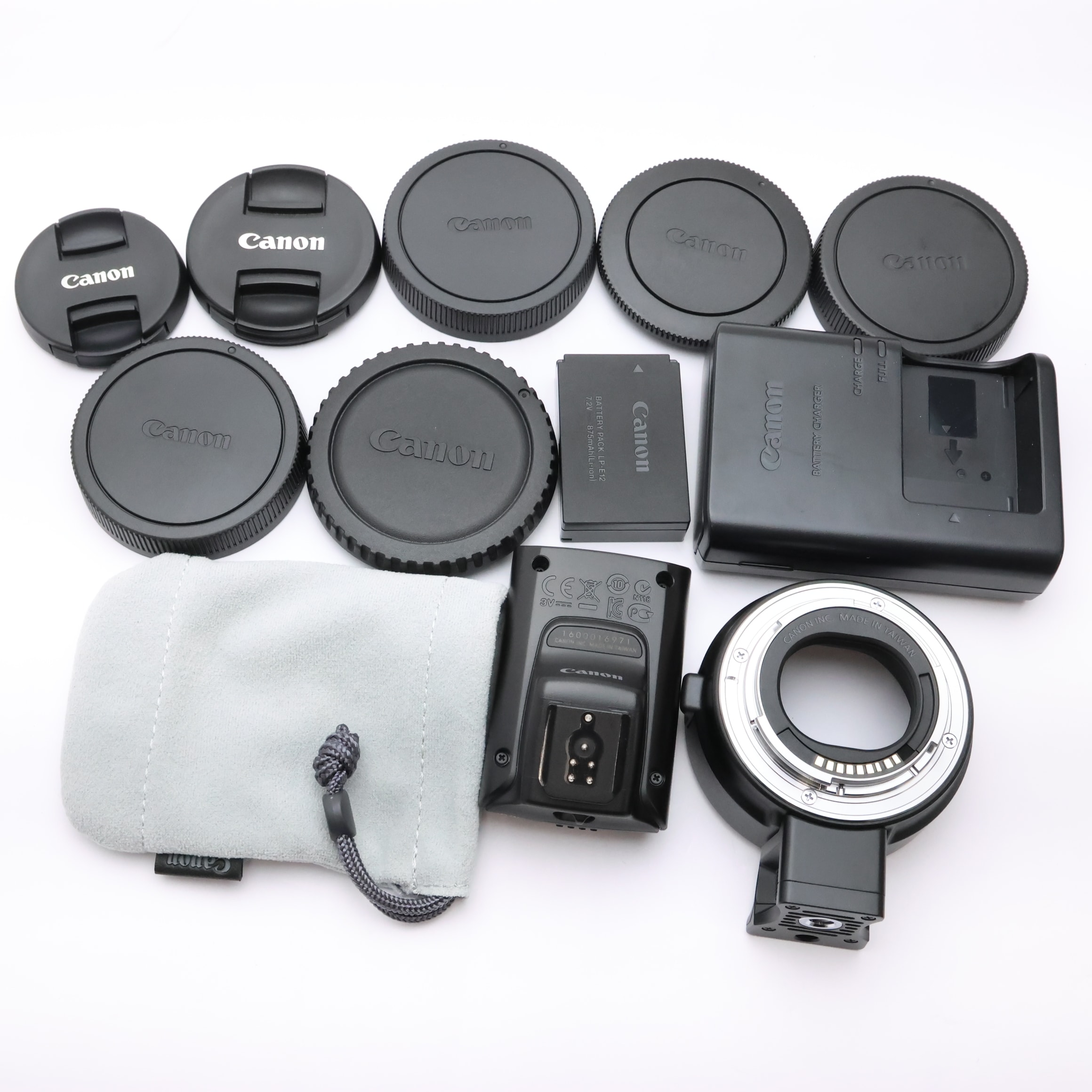 中古)Canon (キヤノン) EOS M ダブルレンズキット ブラック（商品ID 