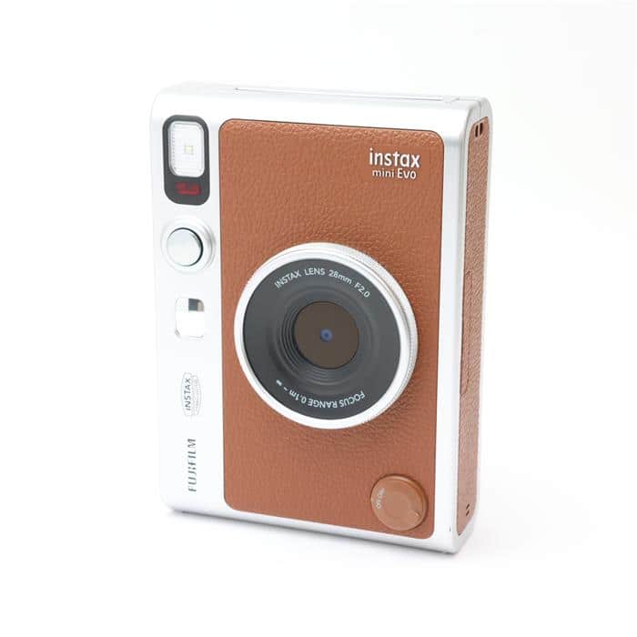 富士フイルム FUJIFILM instax mini Evo (USB Type-C対応モデル) ブラウン インスタントカメラ 【中古】 中古：AB(良品)】フジフイルム インスタントカメラ instax mini