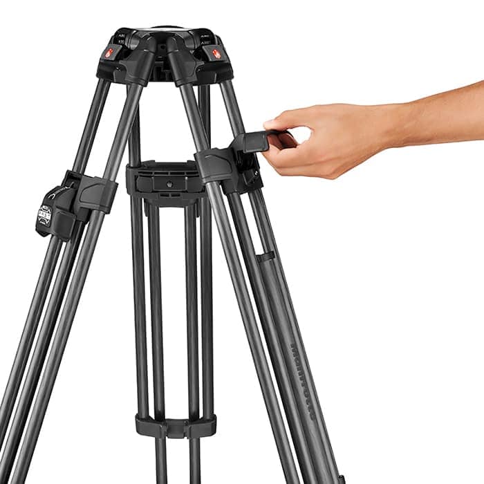 新品)Manfrotto (マンフロット) 645 FAST ツインビデオ三脚