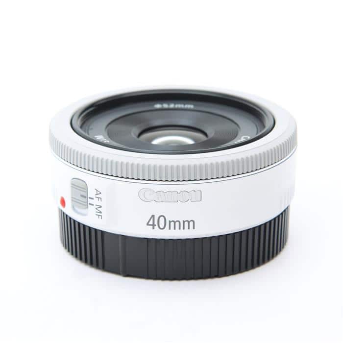 中古)Canon (キヤノン) EF40mm F2.8 STM ホワイト（商品ID 