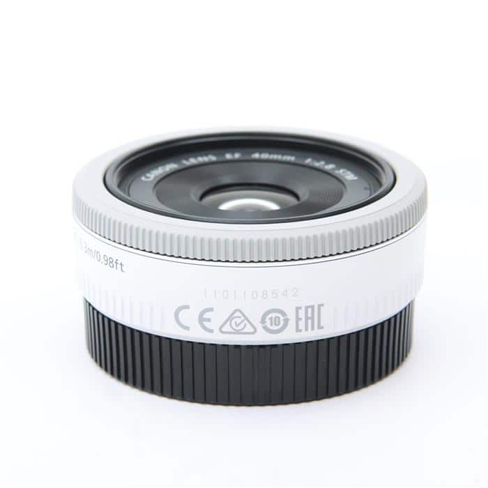 中古)Canon (キヤノン) EF40mm F2.8 STM ホワイト（商品ID 