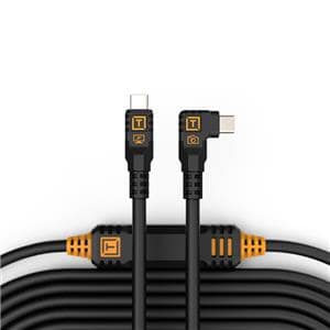 Tethertools (テザーツール) TetherPro USB-C to C ストレート トゥ ライトアングルケーブル(9.4m) CUC31RT2-BLK ブラック メイン