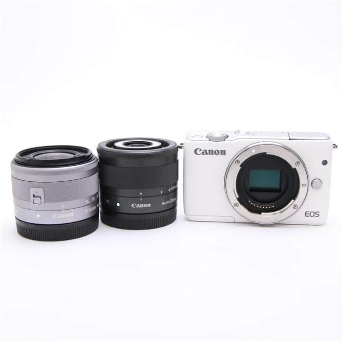 中古)Canon (キヤノン) EOS M10 クリエイティブマクロダブルレンズ ...