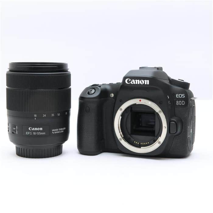 中古)Canon (キヤノン) EOS 80D EF-S18-135 IS USM レンズキット 