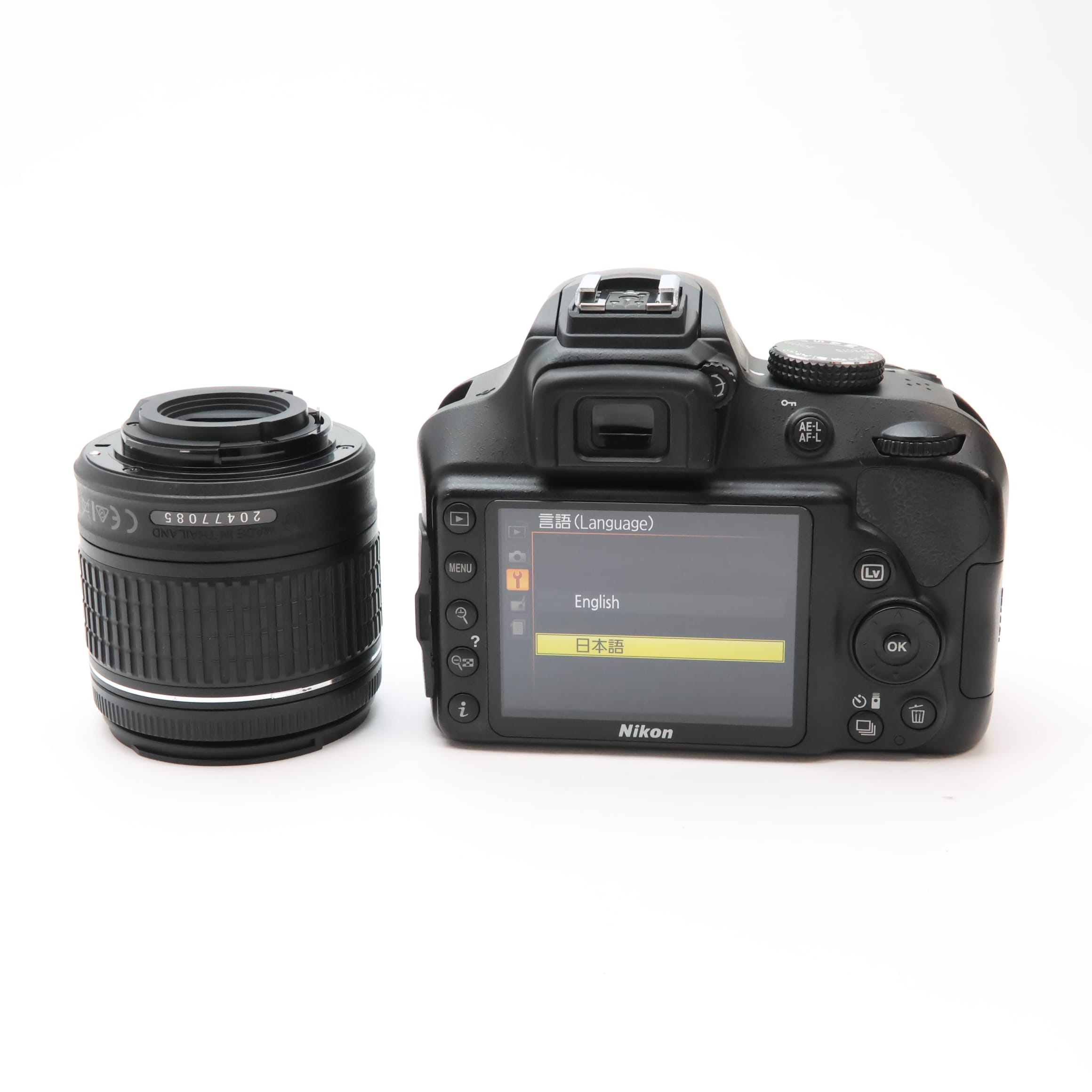 中古)Nikon (ニコン) D3400 18-55VR レンズキット ブラック（商品ID 