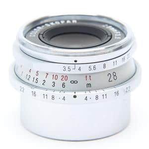 フォクトレンダー　スコパー　レンズ　SC SCOPAR 28mm f3.5 Voigtlander COLOR SKOPAR 28mm F3.5 Silver (L39) 【AB