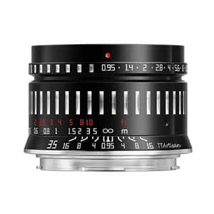 銘匠光学 (めいしょうこうがく) TTArtisan 35mm F0.95 C (ライカSL/TL APS-C用) ブラック×シルバー メイン